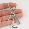 Fashion Hairstylist Keychain 