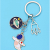  Women's Creative Astronaut Planet Keychain
