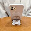 Rhinestone Cover Iphone 14  With Bear Decor Holder