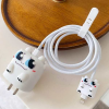Set Of 4pcs Cartoon Design Data Cable Protector Iphone