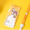 Cartoon Duck & Girl ID Card Holder