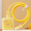 Set Of 5pcs Cartoon Cheese Cable Protector Iphone
