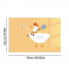 Yellow Cartoon Duck Print Sticker