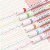 6pcs Fruit Pattern Line Color Pen