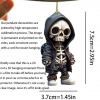 Skeleton Shaped Car Charm