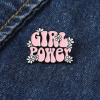Flower & Letter Decor Brooch