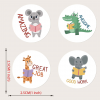 500pcs  Lovely Animal Reward Stickers (2.5 cm )