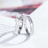 Set Of 2Pcs Personalized Silver Electrocardiogram Heart 