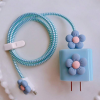 5pcs Flower Decor Anti-breakage Data Cable Protector Iphone