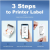 Label Printer Handheld Portable Mini Thermal Sticker QR code Barcode 