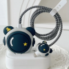 Set Of 4pcs Astronaut Design Phone Data Cable Protector Iphone