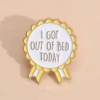 Slogan Graphic Brooch