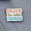 Slogan Graphic Brooch