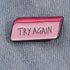 Letter Graphic Brooch