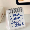 1pc Random Cartoon Mini Creative Desk Calendar For Year 2024