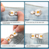 2pcs Jeans Waistband Retractable Buckle