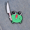 Cute Zinc Alloy Cartoon Frog Design Brooch