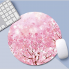  Round Sakura Pattern Rubber Mouse Pad