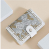 Oil Painting PU Leather Card Holder: Perfect For IC/ID Cards