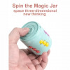 1pc Random  Bead Decor Magic Cube, Modern Spiral Design Cube Toy For Kids 3
