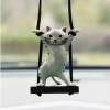 Swinging Dancing Cat Car Charm