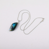 1pc Random Natural Labradorite Leaf Shaped Original Stone Pendan