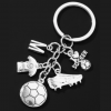  Women'S Individualized Alloy Soccer Sneaker & Jersey Shaped Keychain