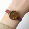  Women Brown Round Dial Quartz Watch