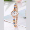  Women Rose Gold  Round Dial Quartz Watch