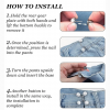 Creative Stainless Steel Jean Waist 