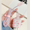 Set Of 5Pcs  Heart Print Data Cable Protector Iphone