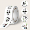 500pcs Slogan & Panda Pattern Assorted Sticker (2.5 cm )