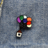 House & Balloon Design Brooch