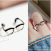 Eyeglasses Shaped Ring
