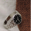 Miniature Gold Clock Open Ring (18 )