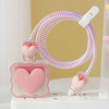 Set Of 4pcs Heart  Design Charging Data Cable Protector Iphone