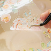 1 Roll Die-Cut Tape Flower Day Washi Tape Collection Vintage High Color ( 200 cm )