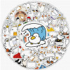 100pcs Cartoon Cute Duck Pattern Stickers