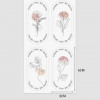 100pcs pack Flower Shaped Thank You Stickers