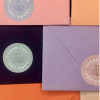 500pcs Round Sticker Copperplate Paper Rose Flower Sticker (2.5 cm )