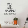 Slogan Graphic Wall Sticker