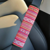Set OF 3Pcs Of Retro Linen , Bohemian Style Colored  Wheel Protective Cover, Shoulder 