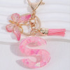 Resin Keychain Letter - S
