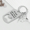 Stainless Steel Keychain If DAD Can't Fix It No One Can