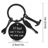 Stainless Steel Keychain If DAD Can't Fix It No One Can
