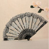 Fashion Simple Ladies Personalized Lace Rose Lace Folding Fan