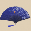 Retro Style Portable Tassel Folding Bamboo Fan