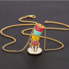 Stacked Teacups Tea Cup Necklace 
