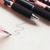 6pcs Black Frost Butterfly Ins Style Neutral Pen, Soft Grip, , Black Ink, 0.5 mm 