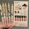  6pcs  Suit, "Sleek Design" Quick Drying Gel Pen Black Ink, 0.5 mm 